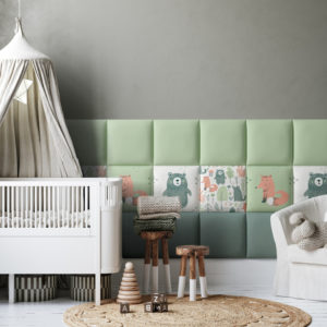 Mollis PRINT KIDS MONO 30 × 30 сm, Ruut, Salvei, (pakk: 1 tk./ 0,09 m²) - Image 3